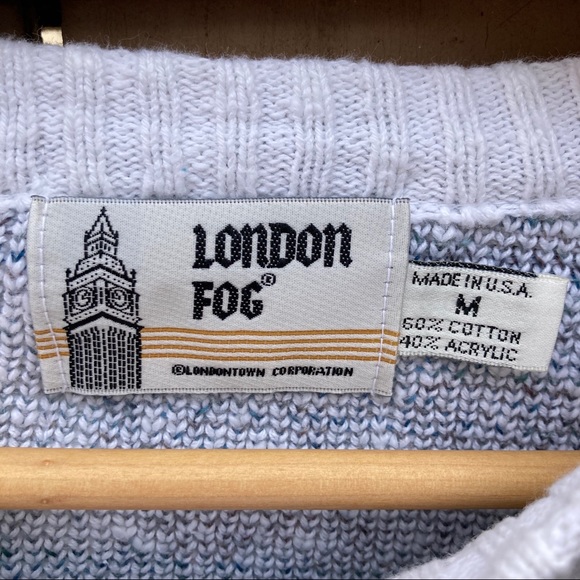 London Fog Geometric Knit Sweater - Picture 2 of 4